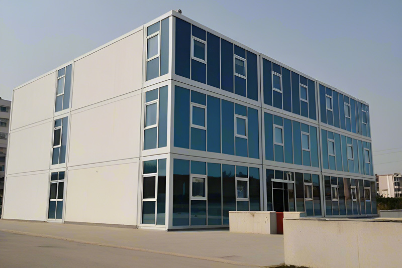 Packing box office building