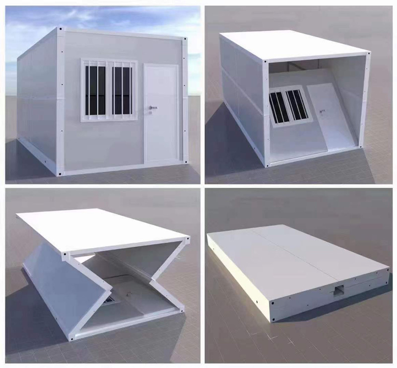 Folding prefabricated building